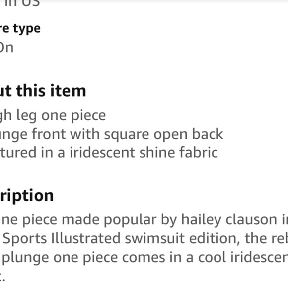 Sports Illustrated Iridescent Shine Swimsuit size 8 - Picture 16 of 16